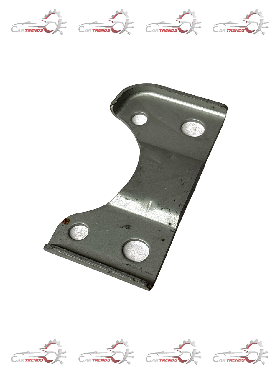 General Motors exhaust manifold front pipe bracket, durable automotive part with J96843732 model number, used in vehicle exhaust systems.