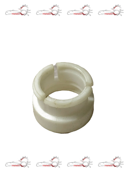 General Motors control lever pivot bushing for Corsa, part S90523058, shown on a vehicle's control arm in a close-up shot.