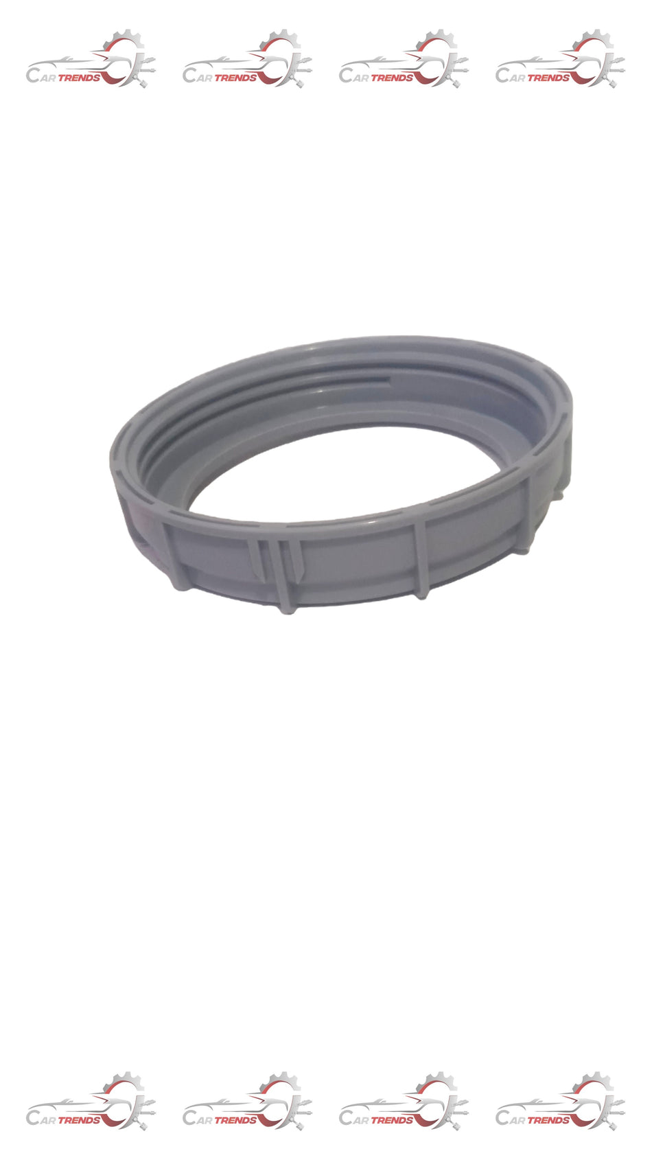 General Motors CAM Fuel SDR Cap J42476567, automotive engine component with black plastic finish and metal clips.