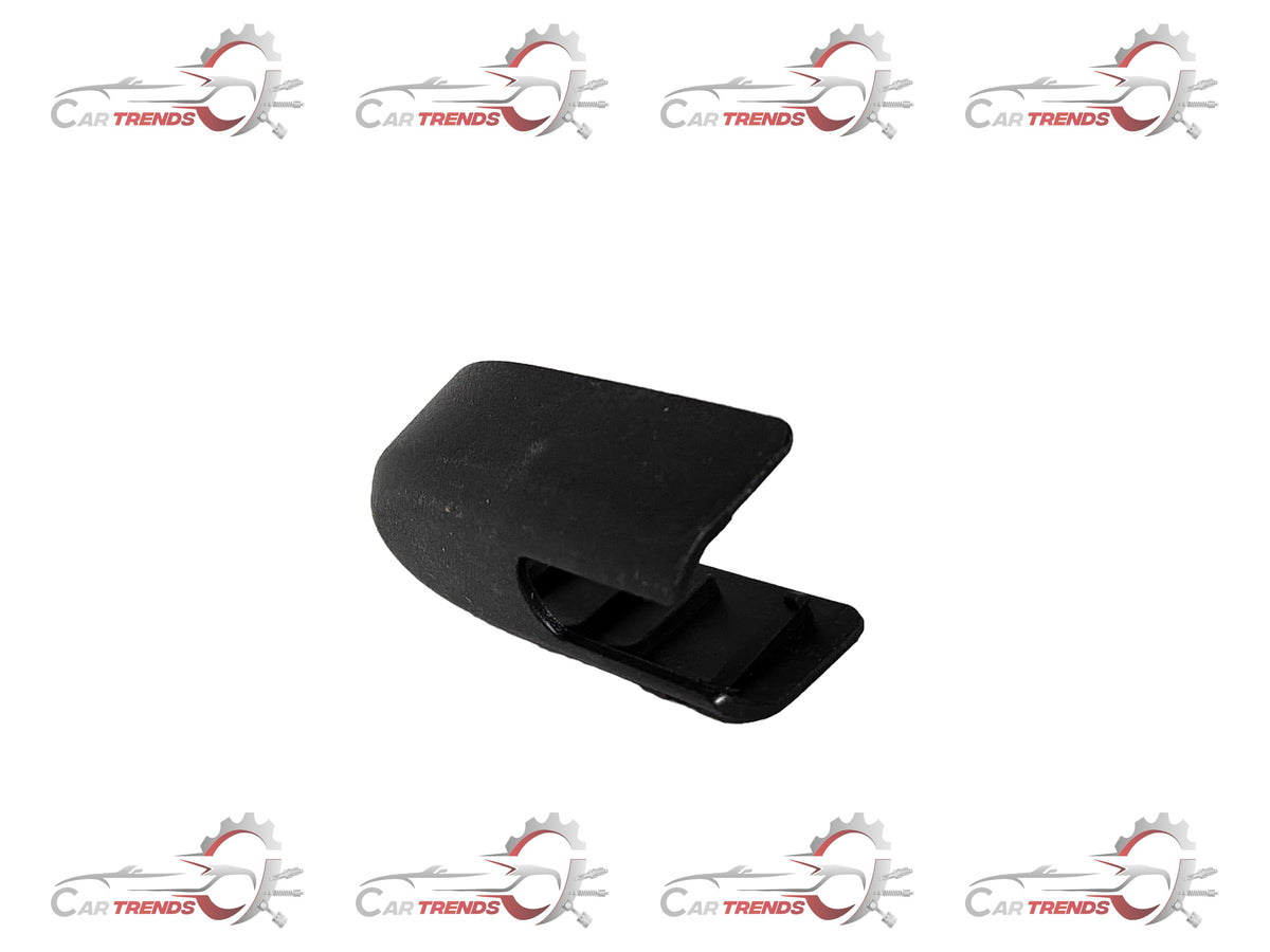 General Motors Captiva J96624649 right wind deflector arm fin cap showing close-up of the plastic automotive part.