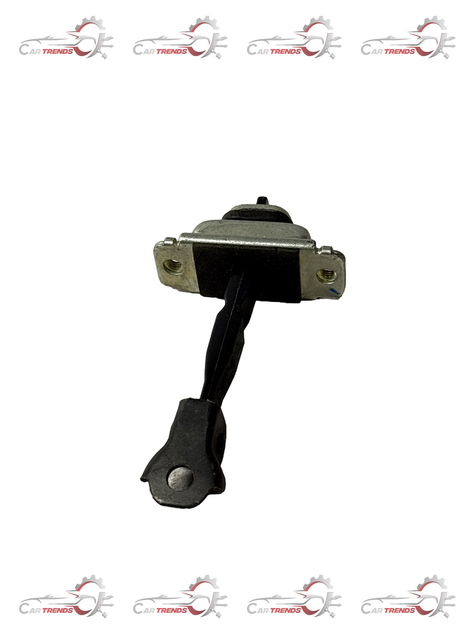 General Motors Optra petrol front door check, automotive part with black finish and mounting hardware.