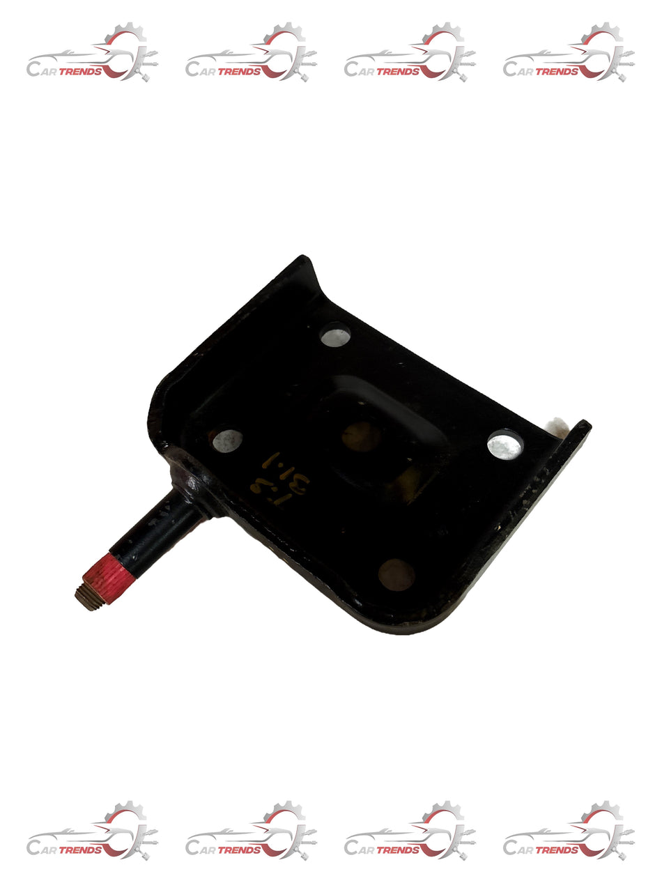 General Motors Tavera lower rear spring clamp for suspension repair, shown in black with metal components.