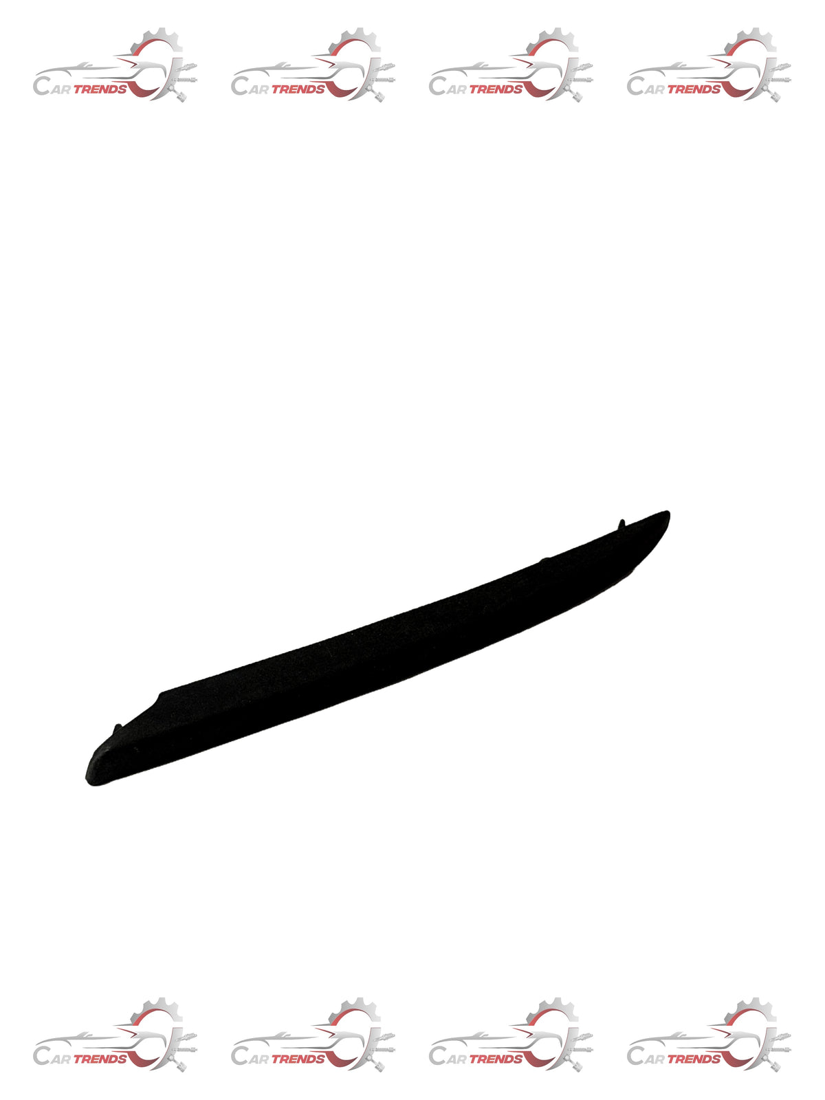 General Motors front bumper grille cover for Aveo, LH side, part number J96648787, shown in black plastic with grille design