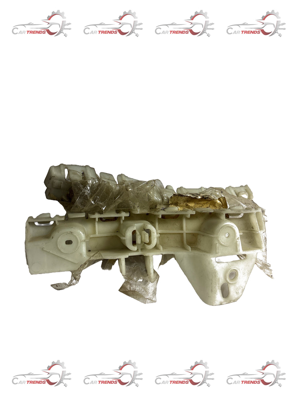 General Motors front bumper bracket for left side, model J95091641, shown in black with mounting points visible.