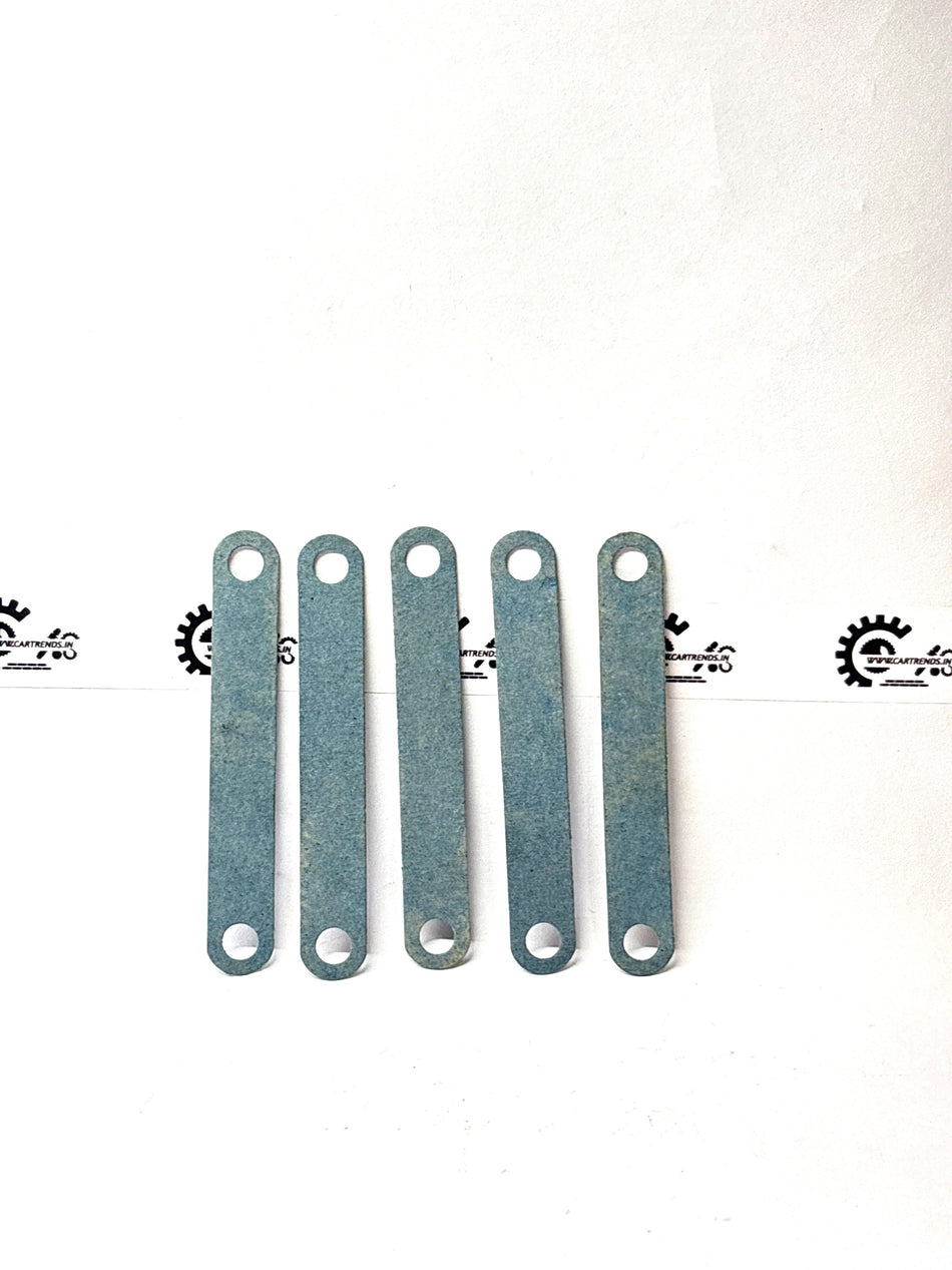 General Motors Tavera gasket detent spring plate, automotive engine component with metal finish and precise detailing.