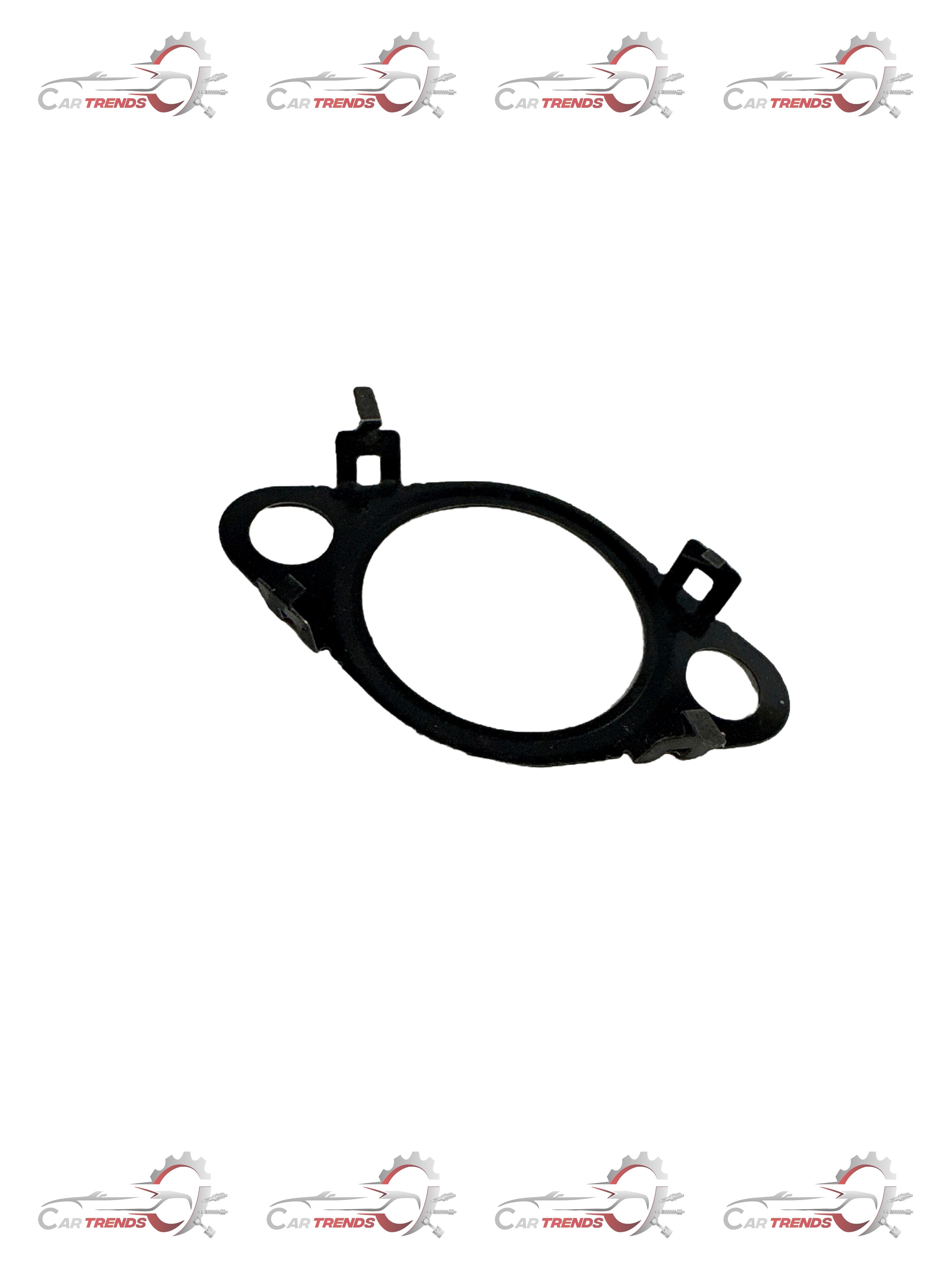 General Motors EGR pipe gasket with beat design, compatible with J55570536, shown in a close-up image.