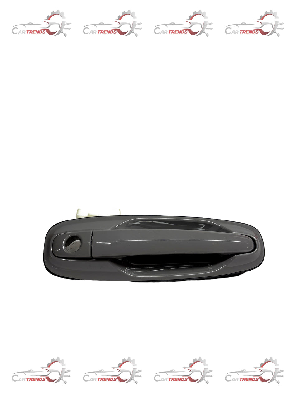 Exterior right front door handle for Opel Opel Optra petrol model by General Motors, shown in black with mounting details.