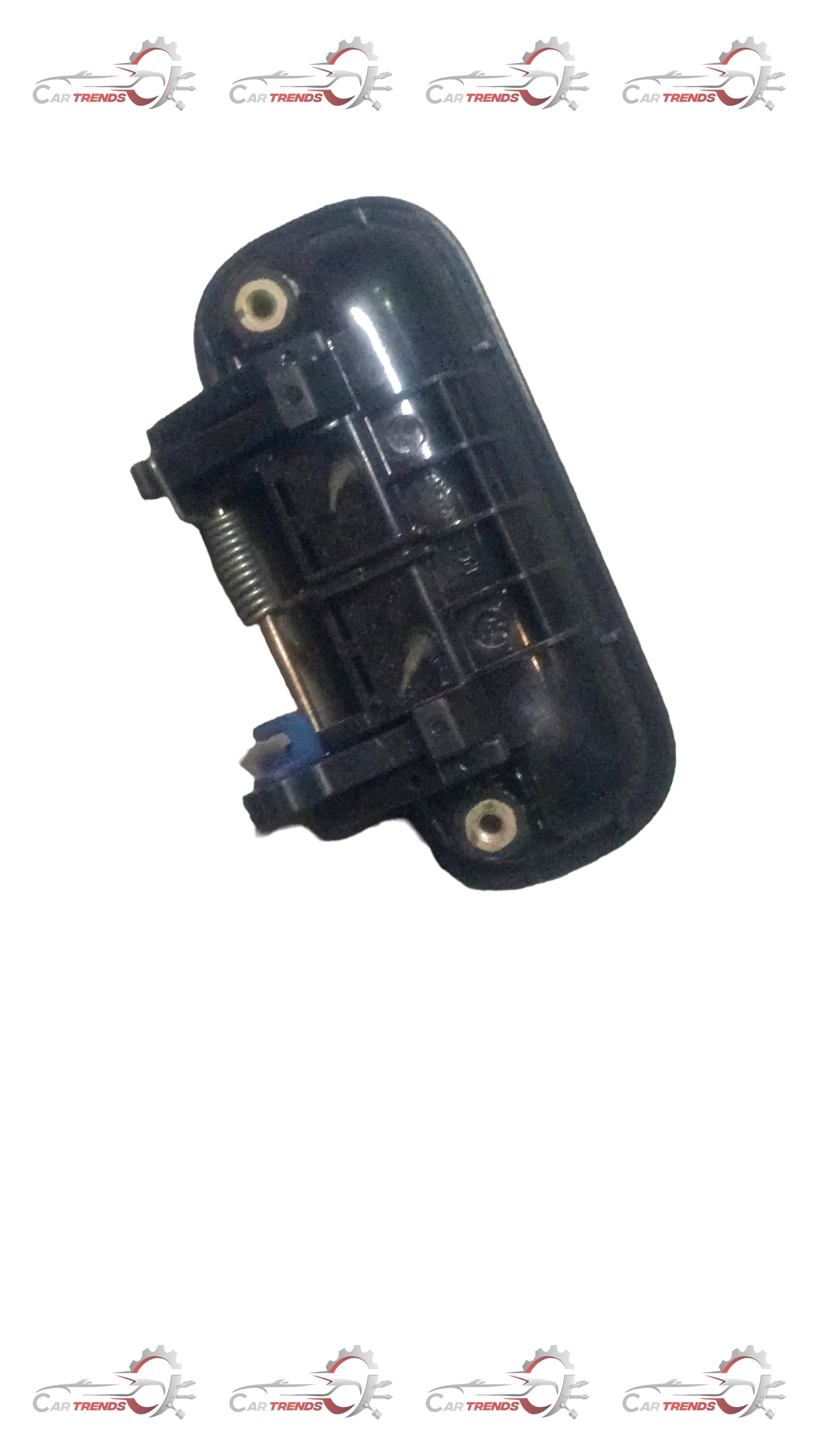 Exterior front door handle for Tavera LH by General Motors, showing a black plastic and metal handle on the vehicle door.