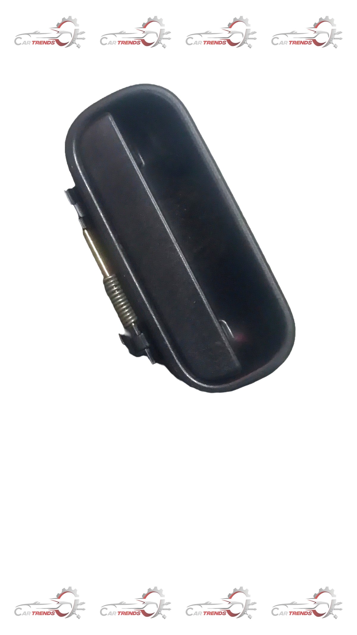 Exterior front door handle for Tavera left-hand side by General Motors, automotive part with metallic finish.