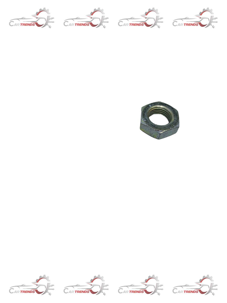 Hexagonal nut for Tavera vehicle by General Motors, metal fastener with six-sided shape used in automotive assembly.