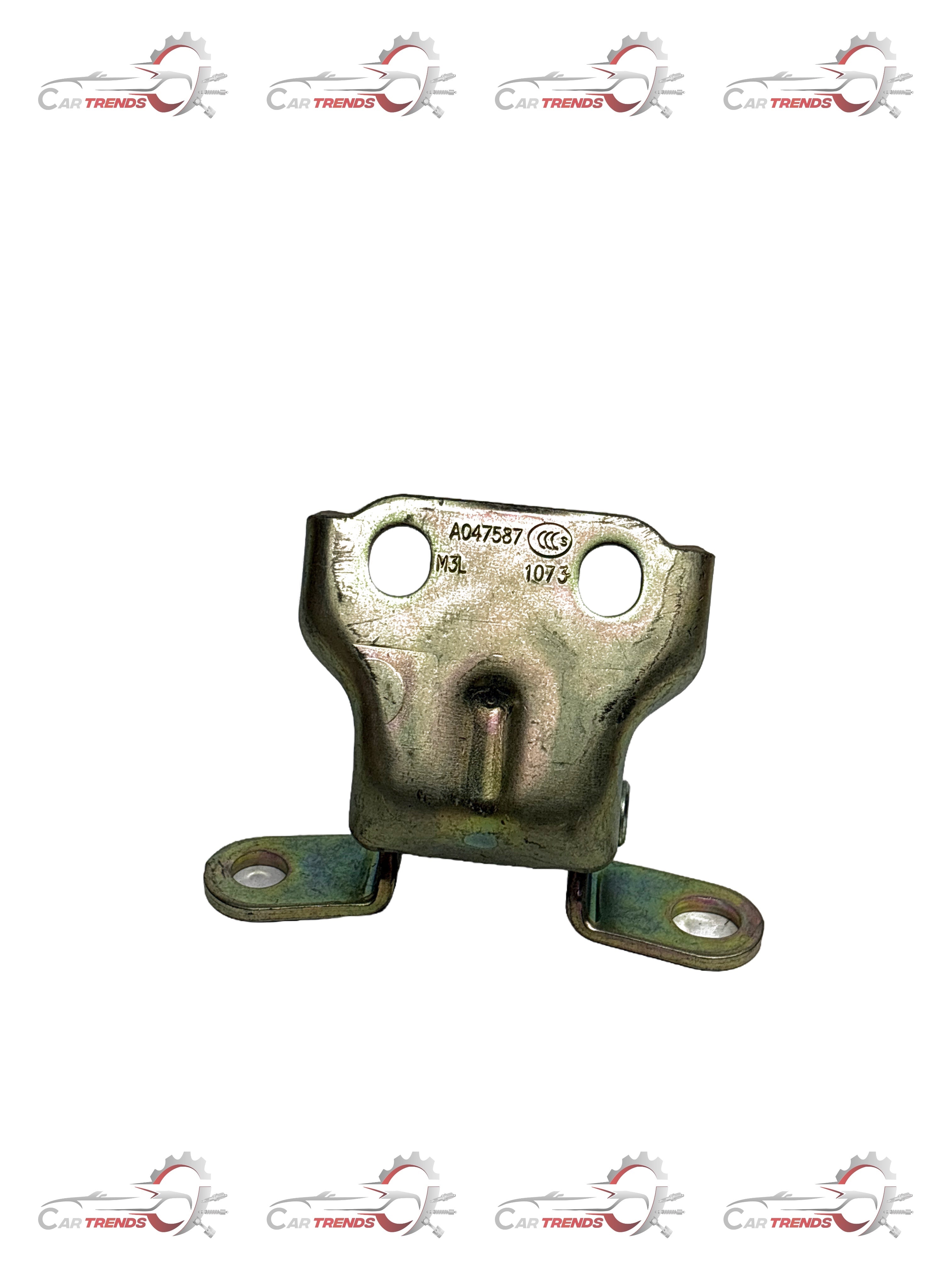 Front right lower door hinge assembly for General Motors vehicles, part J96689918, designed for durable car door support.
