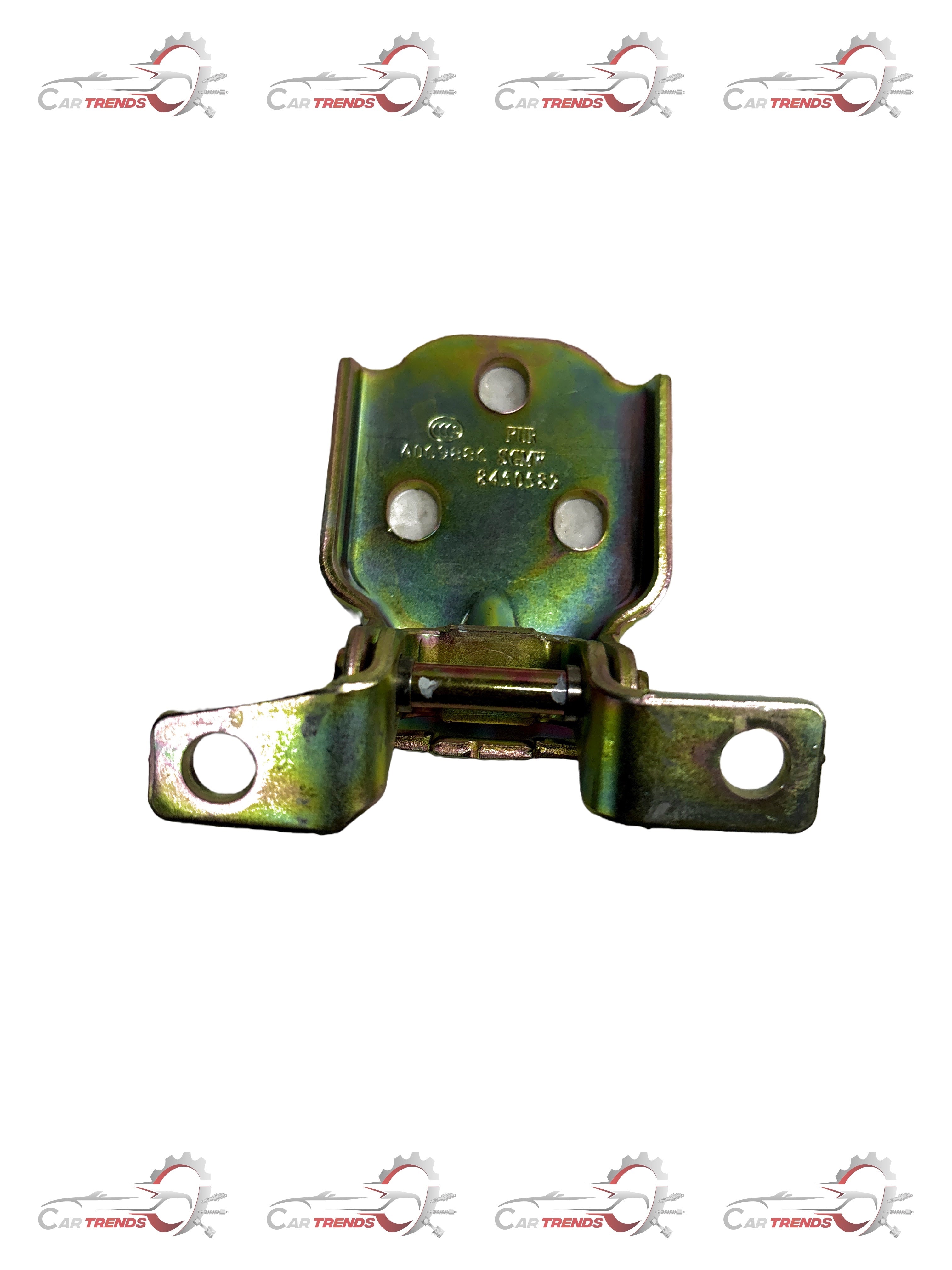 Front right door hinge assembly for General Motors vehicle, model J24530762, with durable metal construction.