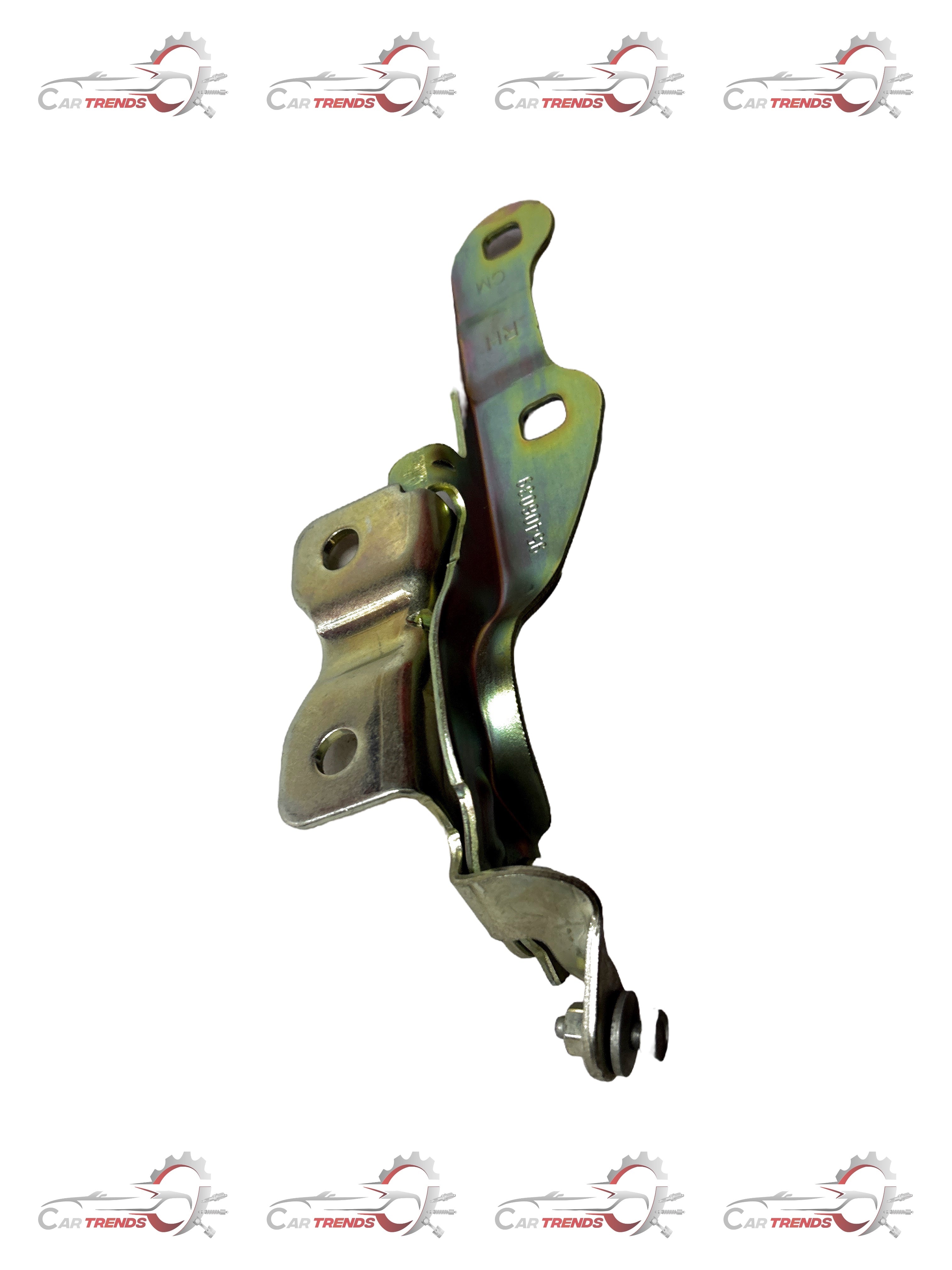 General Motors hood hinge assembly for Cruze J95406039, showing the metal hinge part with mounting points.
