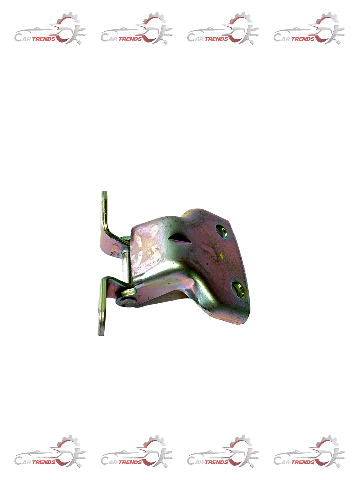 Front left upper door hinge for General Motors vehicle, part number J9017494, with a durable black finish.