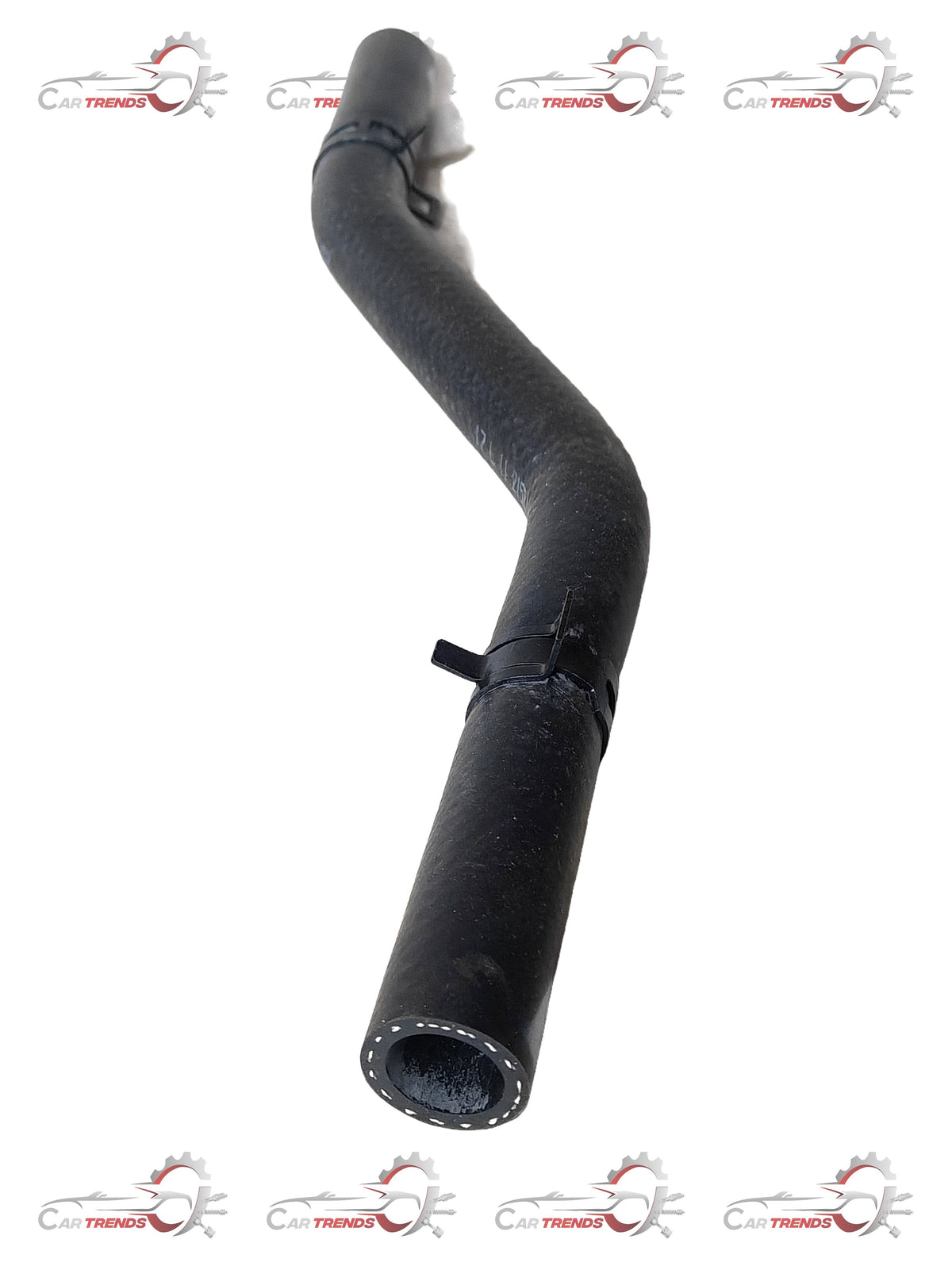 General Motors heater feed hose for Opel Astra petrol engine, showing the flexible rubber hose with metal fittings.