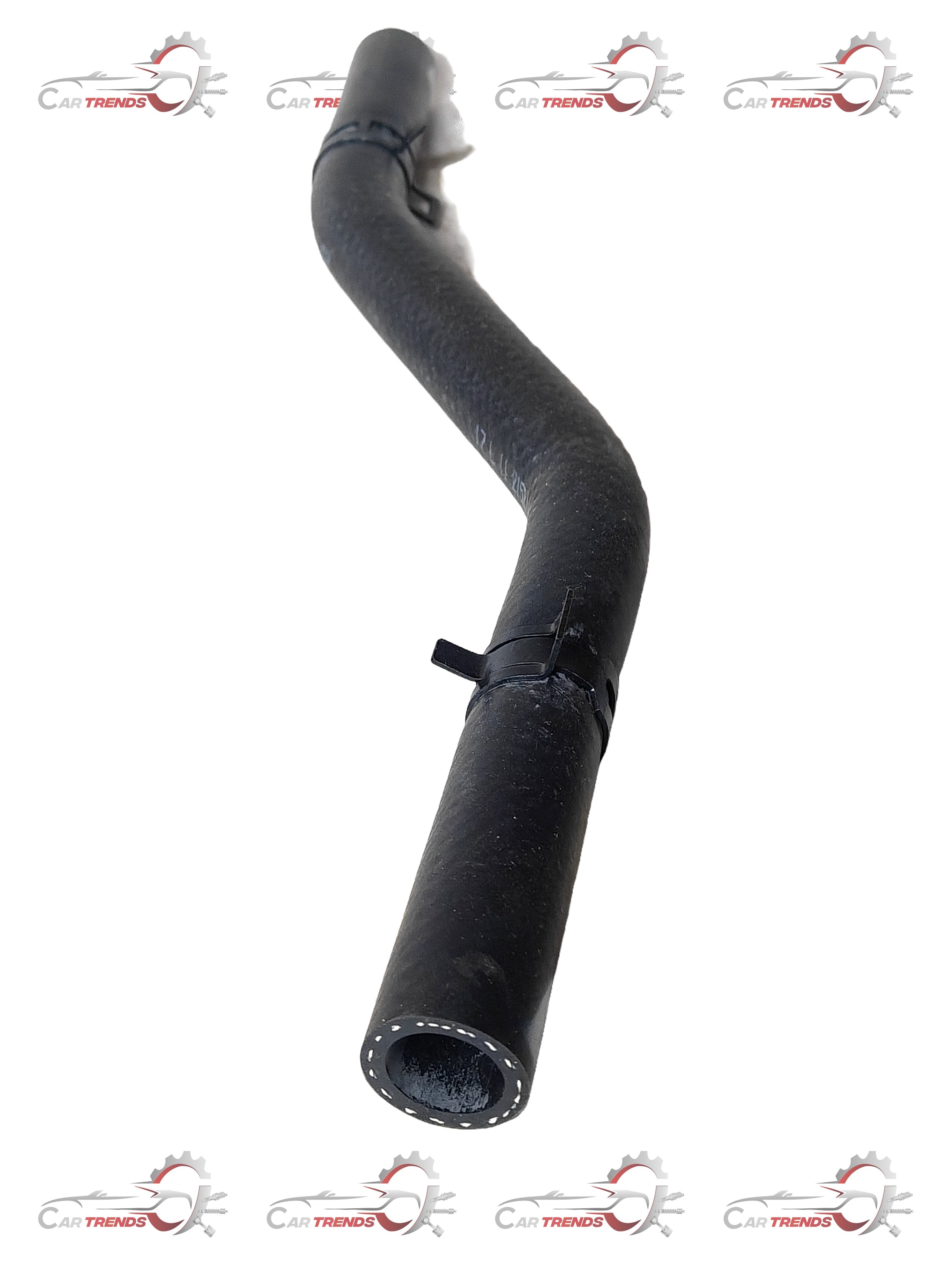 General Motors heater feed hose for Opel Astra petrol engine, showing the flexible rubber hose with metal fittings.