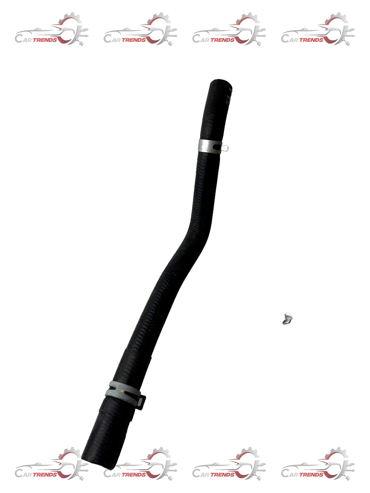 General Motors hose assembly for heater inlet, part J95182756, shown in a close-up image with detailed rubber and metal components.