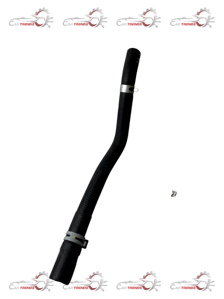 General Motors hose assembly for heater inlet, part J95182756, shown in a close-up image with detailed rubber and metal components.