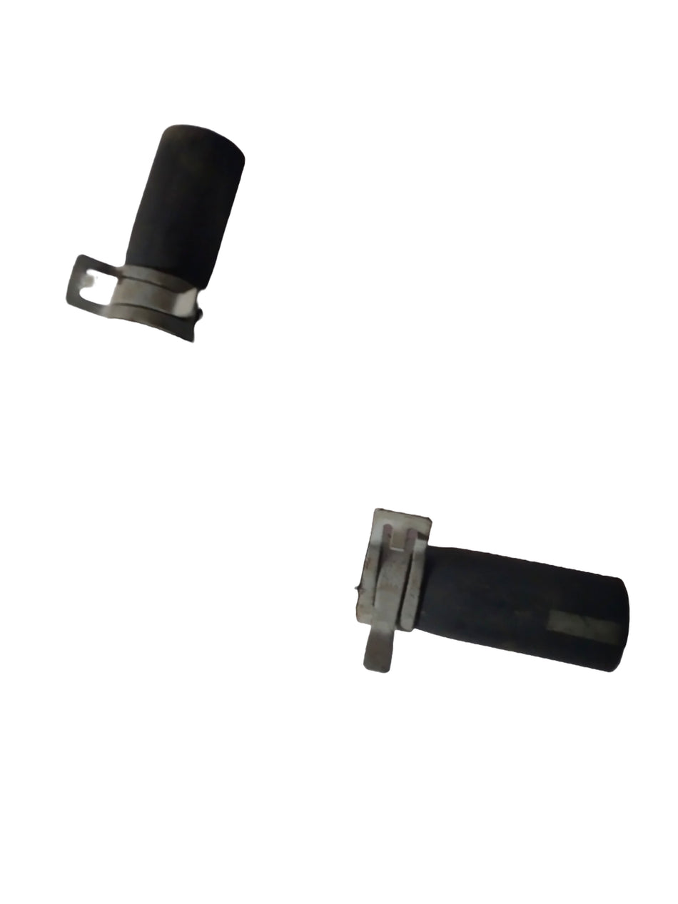 General Motors PCV vacuum hose assembly, auto engine component with black rubber hose and fittings.