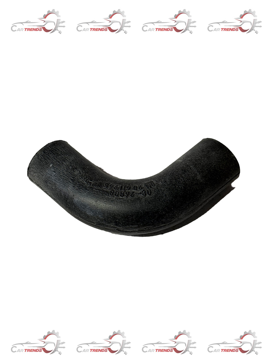 General Motors Optra petrol engine vent hose, black rubber tubing with connectors, for vehicle ventilation system.