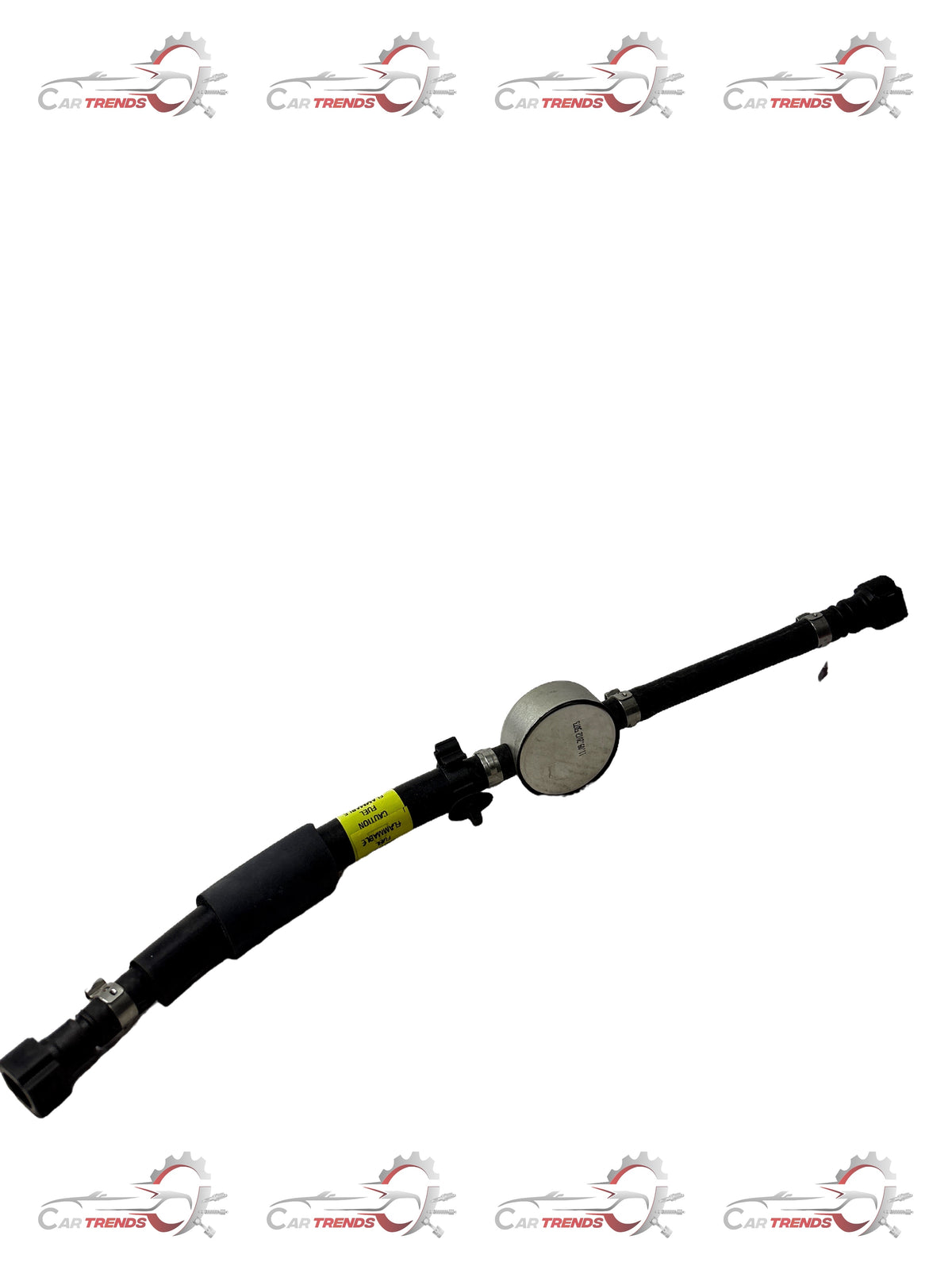 General Motors fuel hose assembly return sail, part HB J29600180, showing the flexible rubber hose with connectors for engine fuel system.