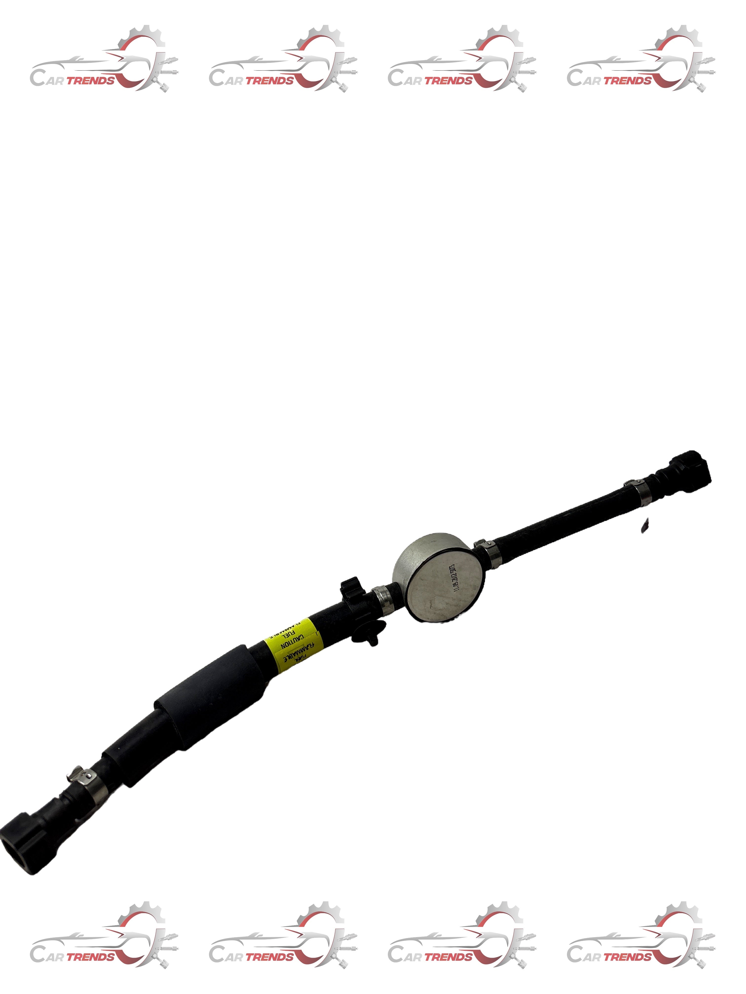 General Motors fuel hose assembly return sail, part HB J29600180, showing the flexible rubber hose with connectors for engine fuel system.