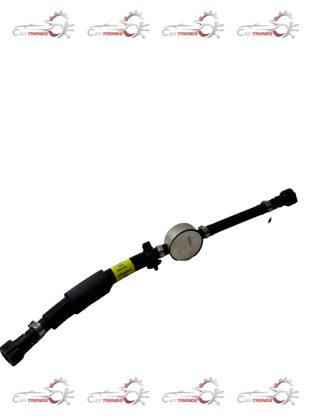 General Motors fuel hose assembly return sail, part HB J29600180, showing the flexible rubber hose with connectors for engine fuel system.