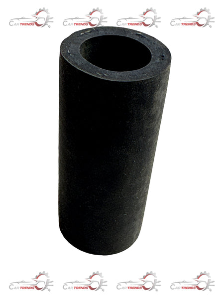 General Motors engine heater hose in black with metal fittings, designed for optimal coolant circulation.