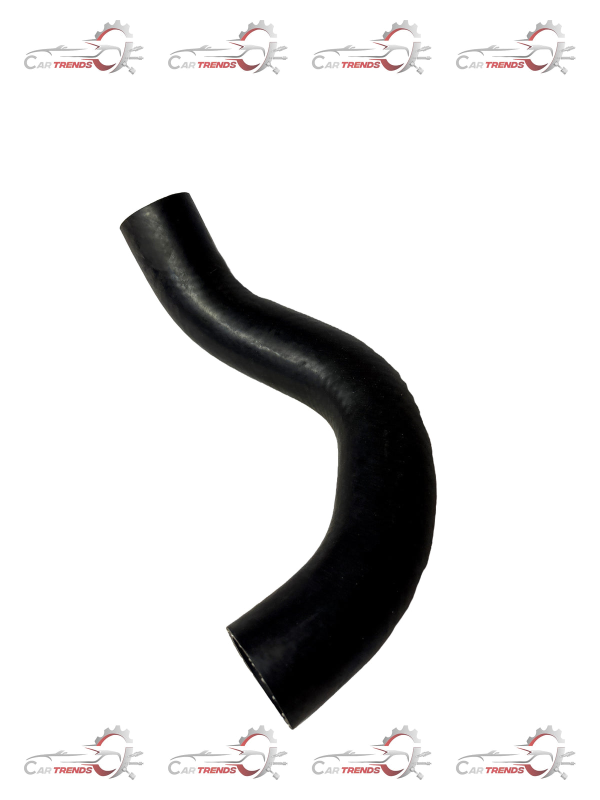 General Motors Optra petrol radiator hose, close-up image showing the flexible rubber hose with metal clamps.