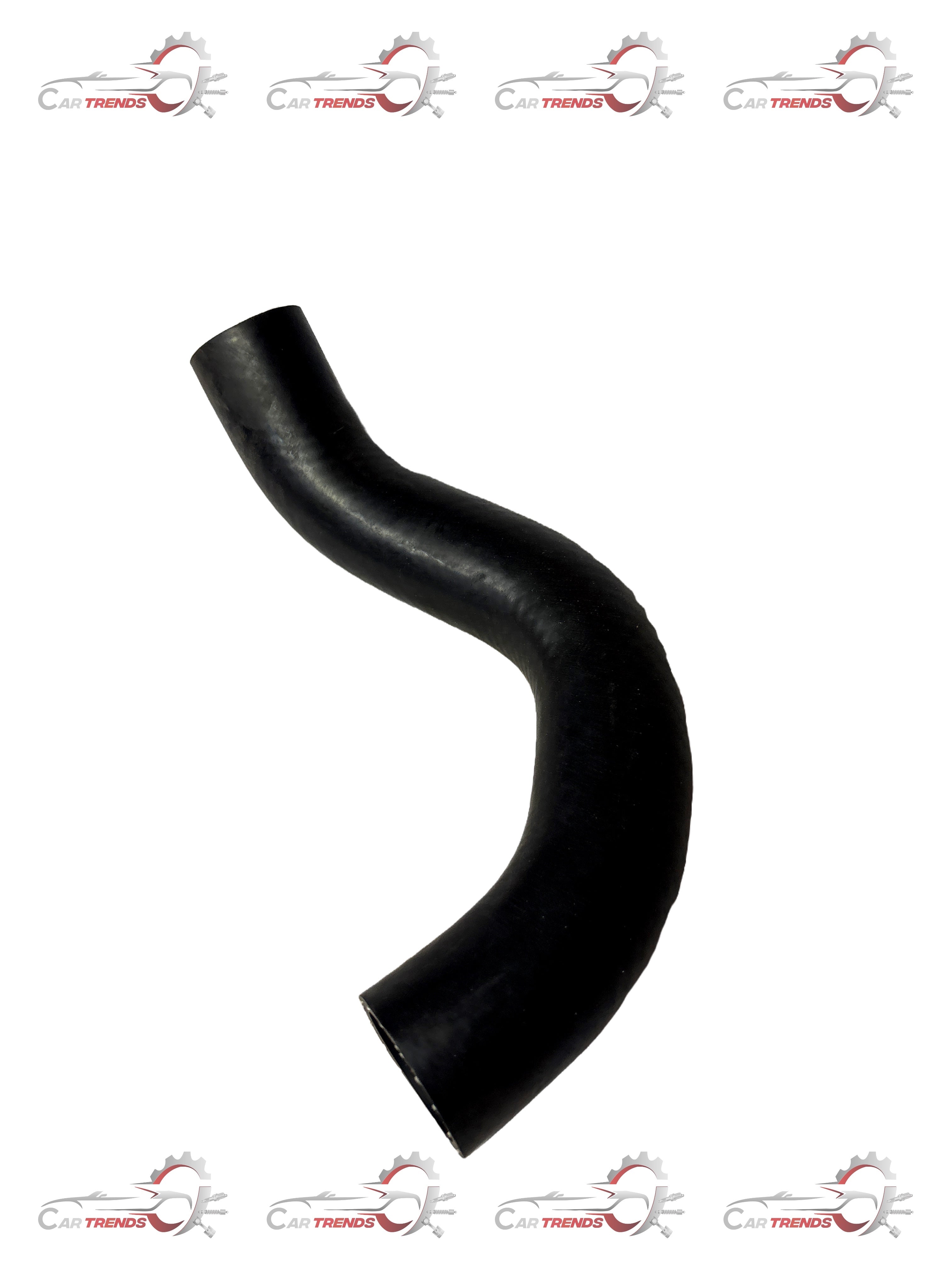 General Motors Optra petrol radiator hose, close-up image showing the flexible rubber hose with metal clamps.