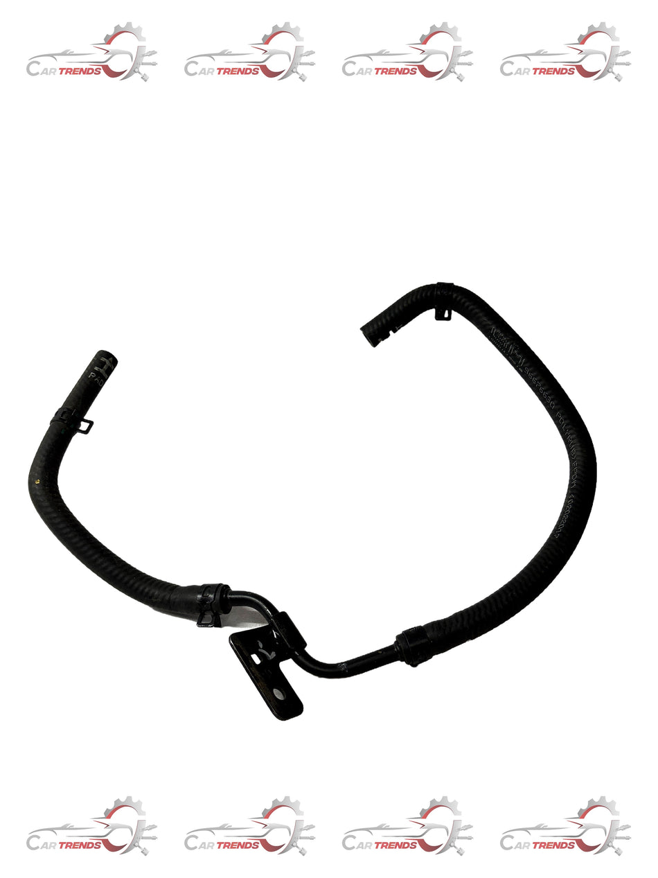 General Motors radiator overflow hose J96676630, flexible rubber replacement part for cooling system.