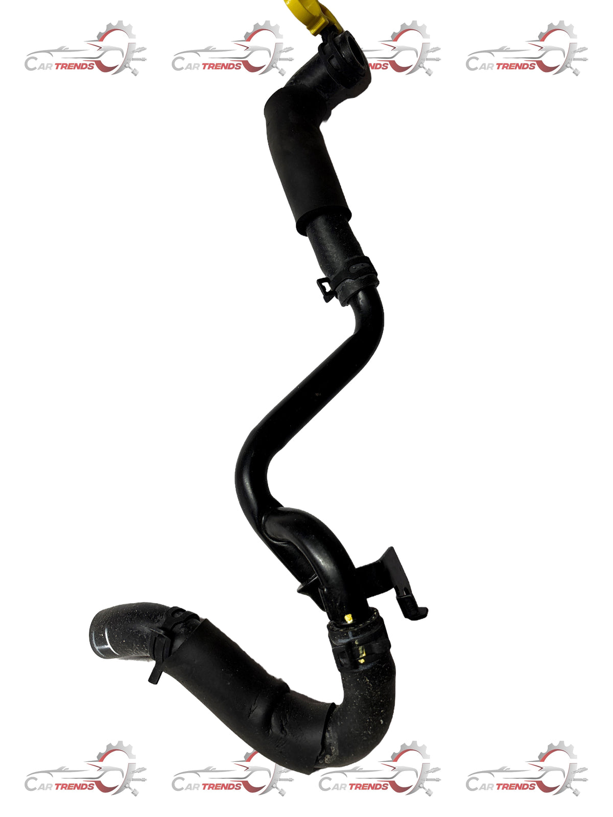 General Motors radiator surge hose for Cruze, part number J95390875, made of durable rubber with engine connection ends.