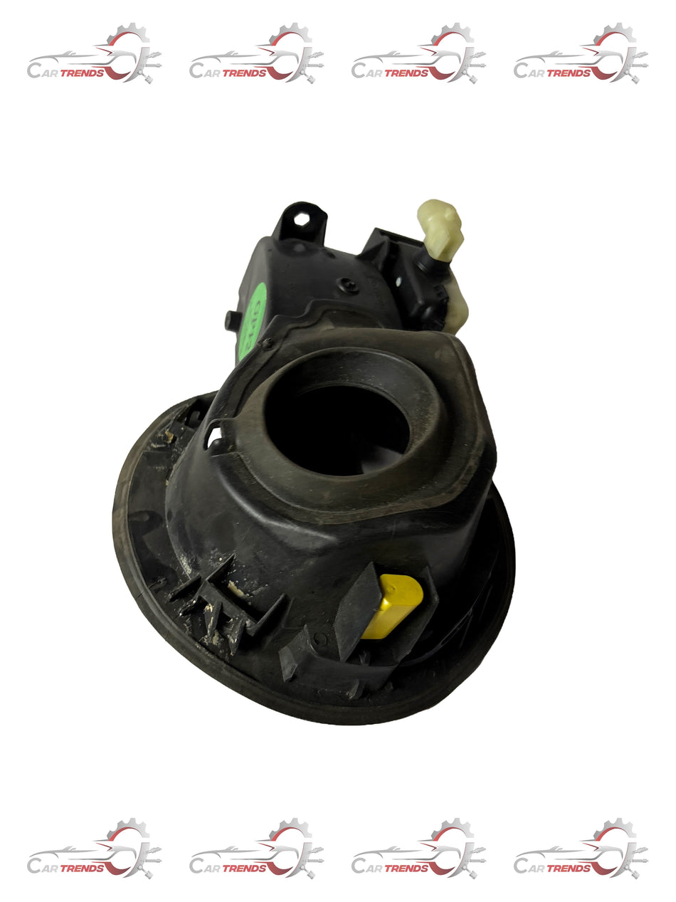 Fuel tank filler pipe housing assembly for Chevrolet Cruze by General Motors, showing the replacement part and connection points.