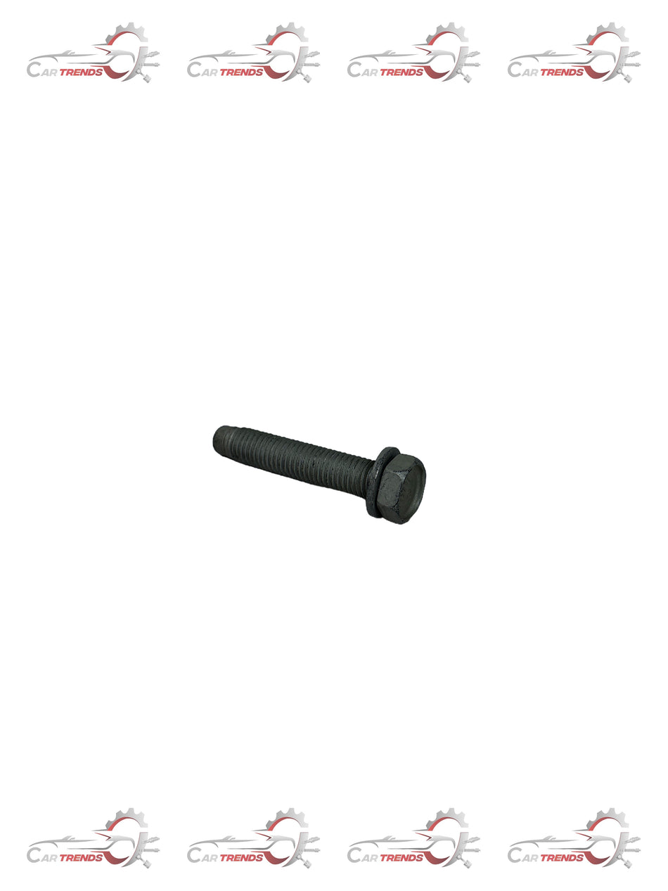 General Motors rear axle bolt for Cruze, close-up view showing the metal bolt and threading for vehicle repair or replacement.