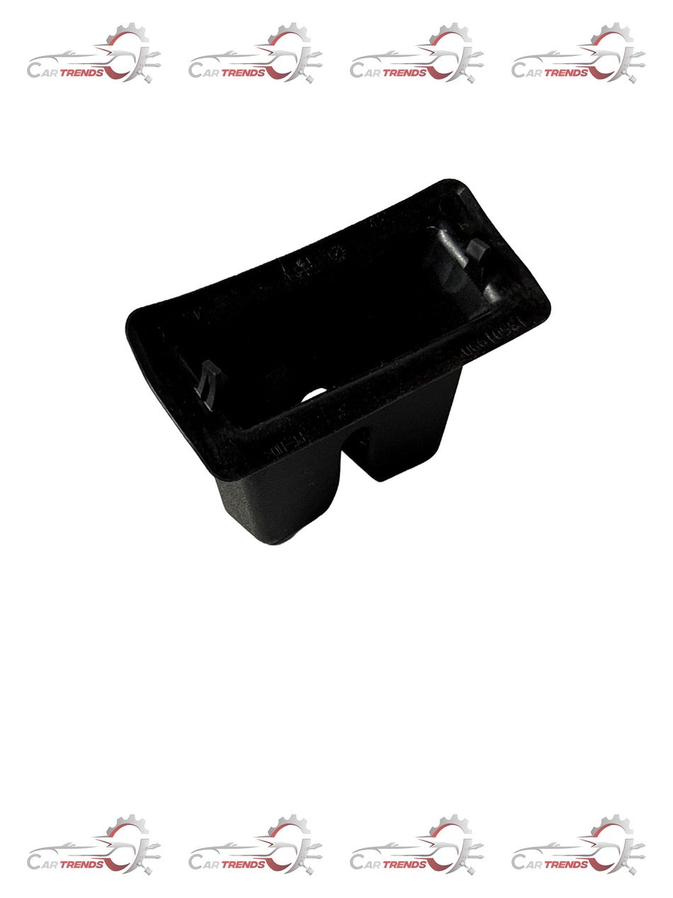 General Motors Cruze compartment plate cover, black plastic accessory for vehicle interior customization.
