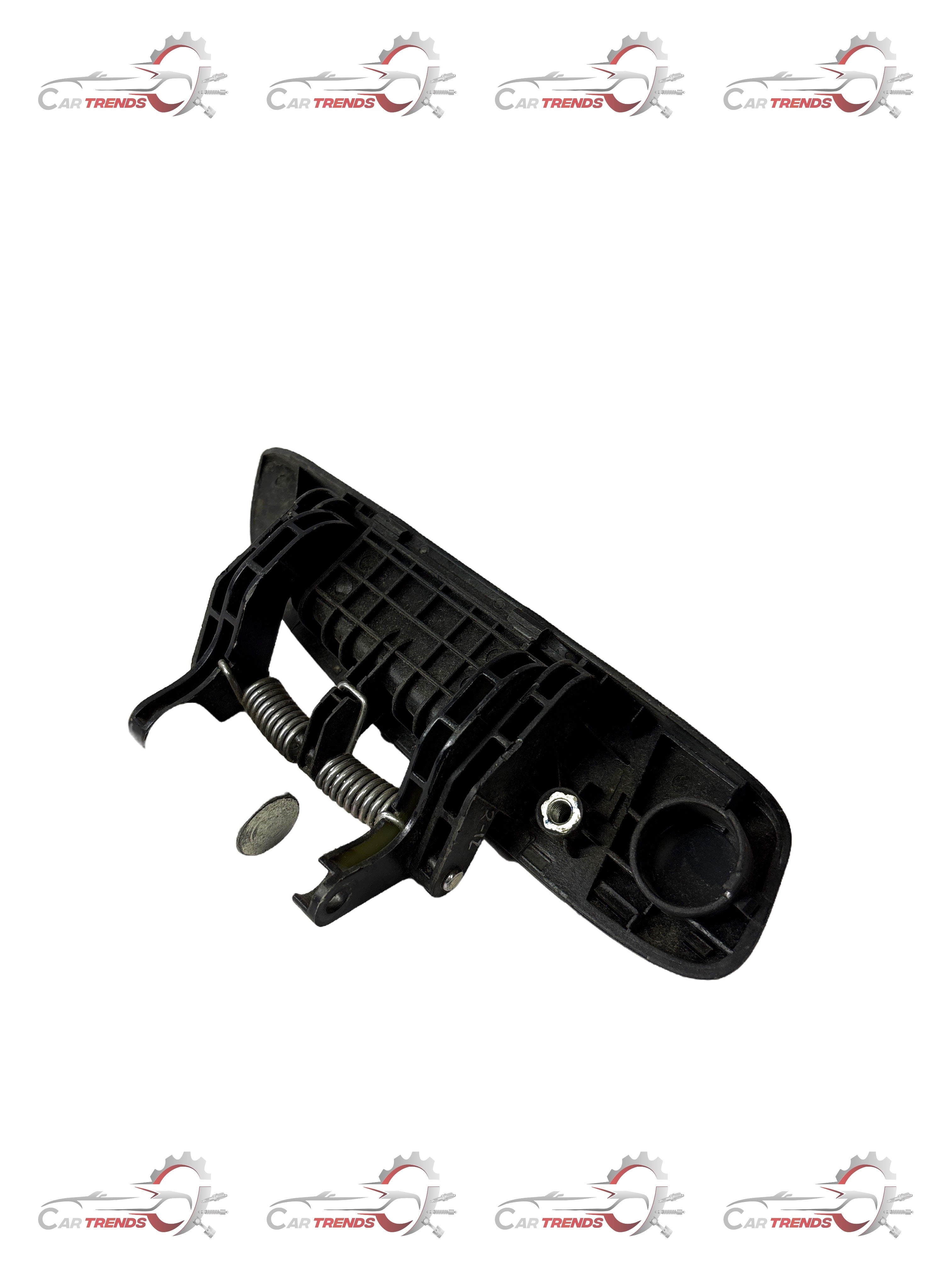 General Motors J9008460 outer handle sail for rear right side of vehicle, showing the black exterior car door handle.