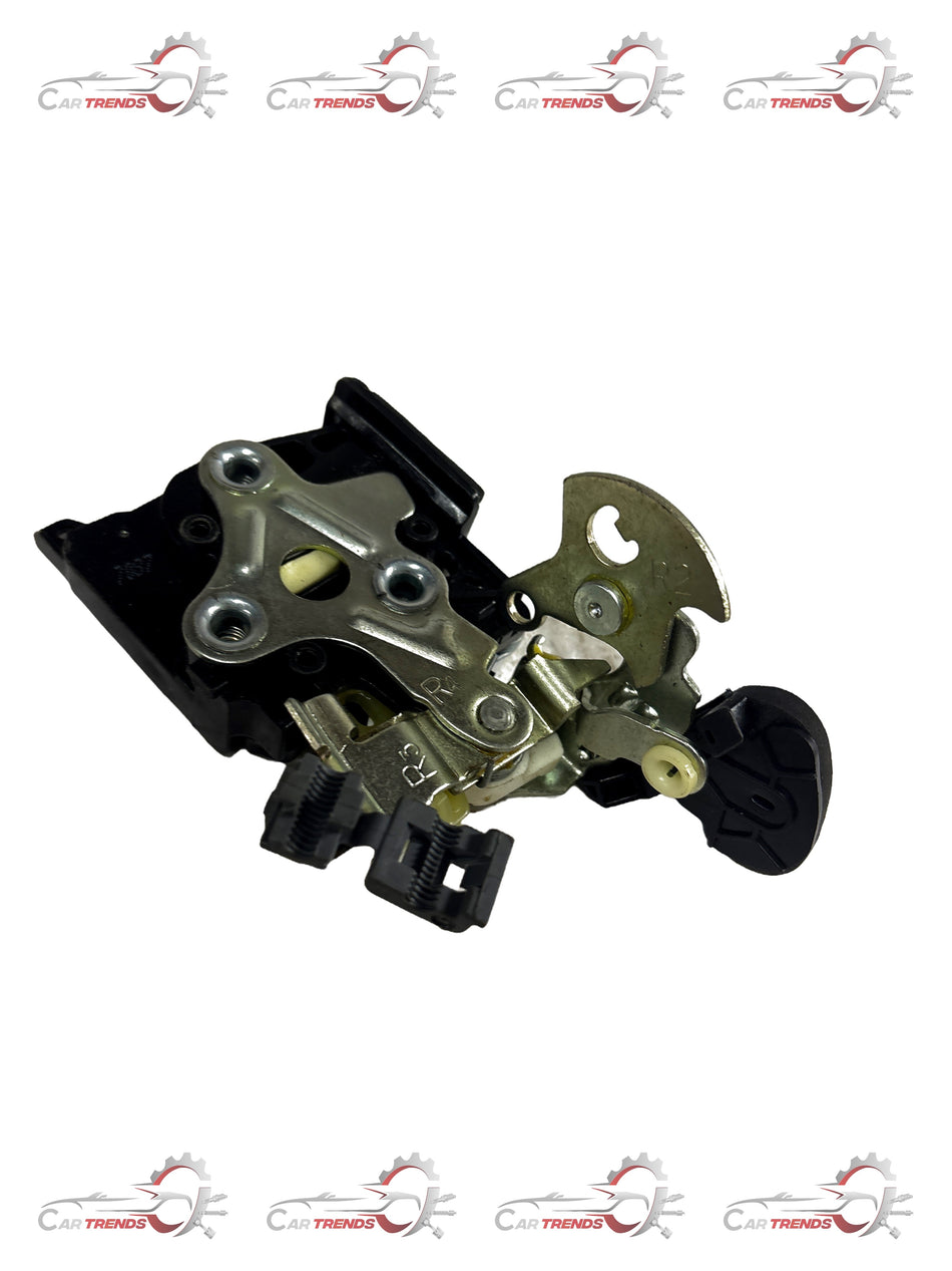 Rear right door latch beat for General Motors vehicles, showing the metal latch component for door security.