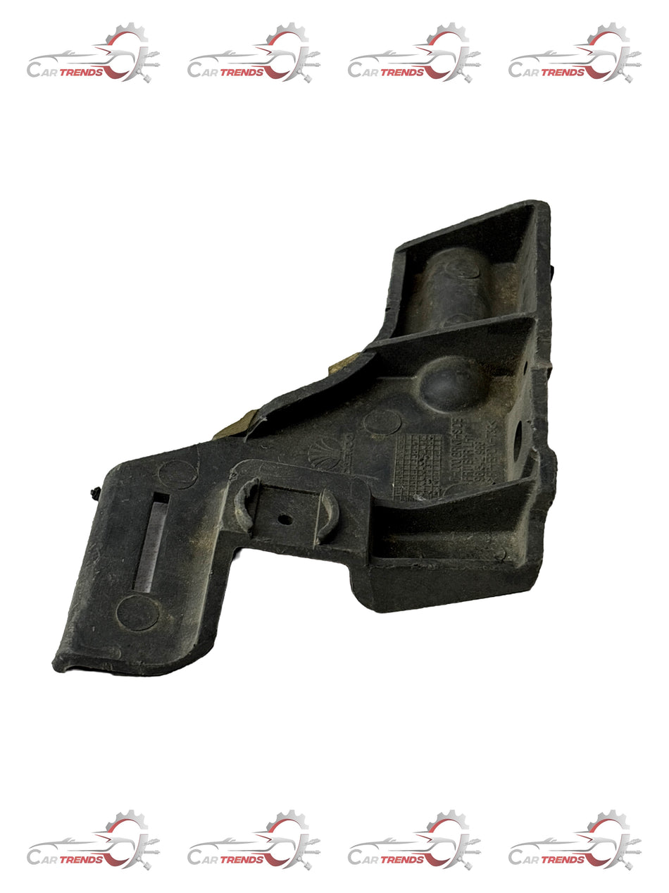 General Motors Aveo front left bumper bracket J96542986, showing the metal mounting component for vehicle repair.
