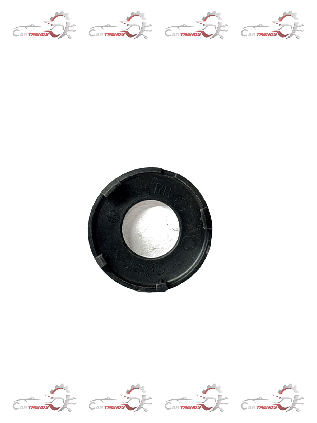 General Motors Spark left side window frame cover, automotive part, in black with visible mounting edges and textured surface.