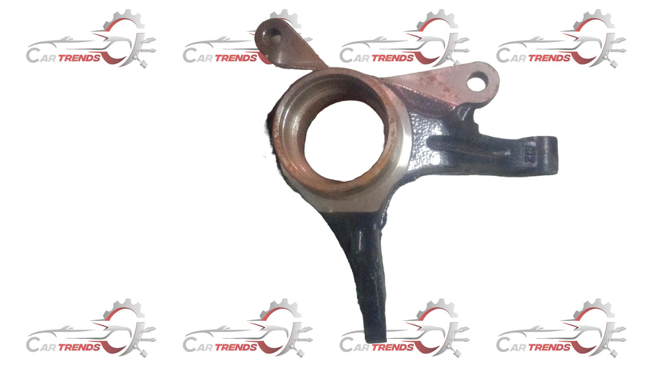 Front left knuckle steering component for Chevrolet Spark by General Motors, used in vehicle suspension and steering systems.