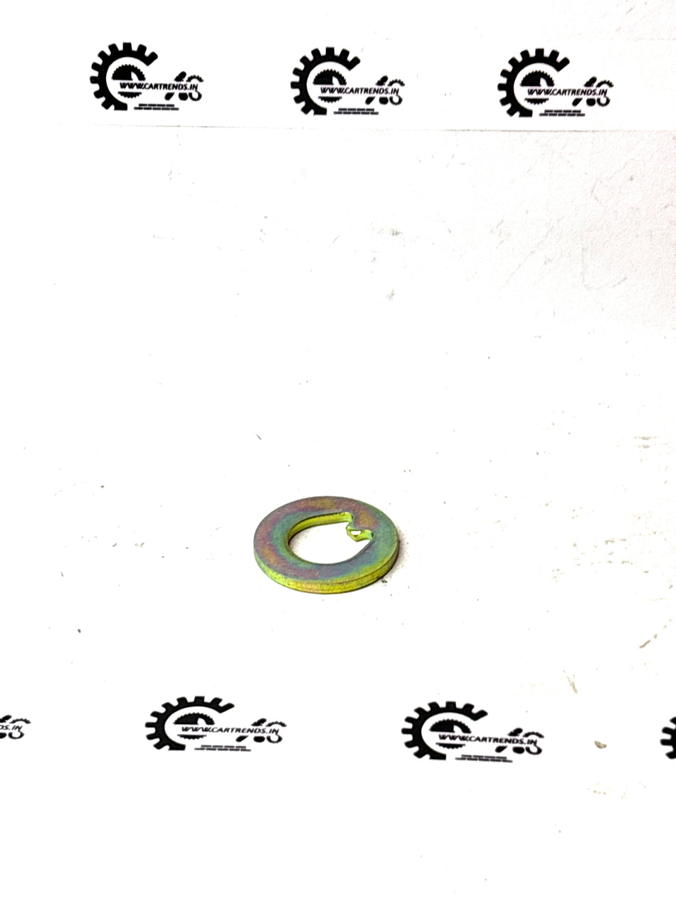 Lock washer for Tavera T97596110 by General Motors, shown in a close-up view of the metal washer used in vehicle assembly.