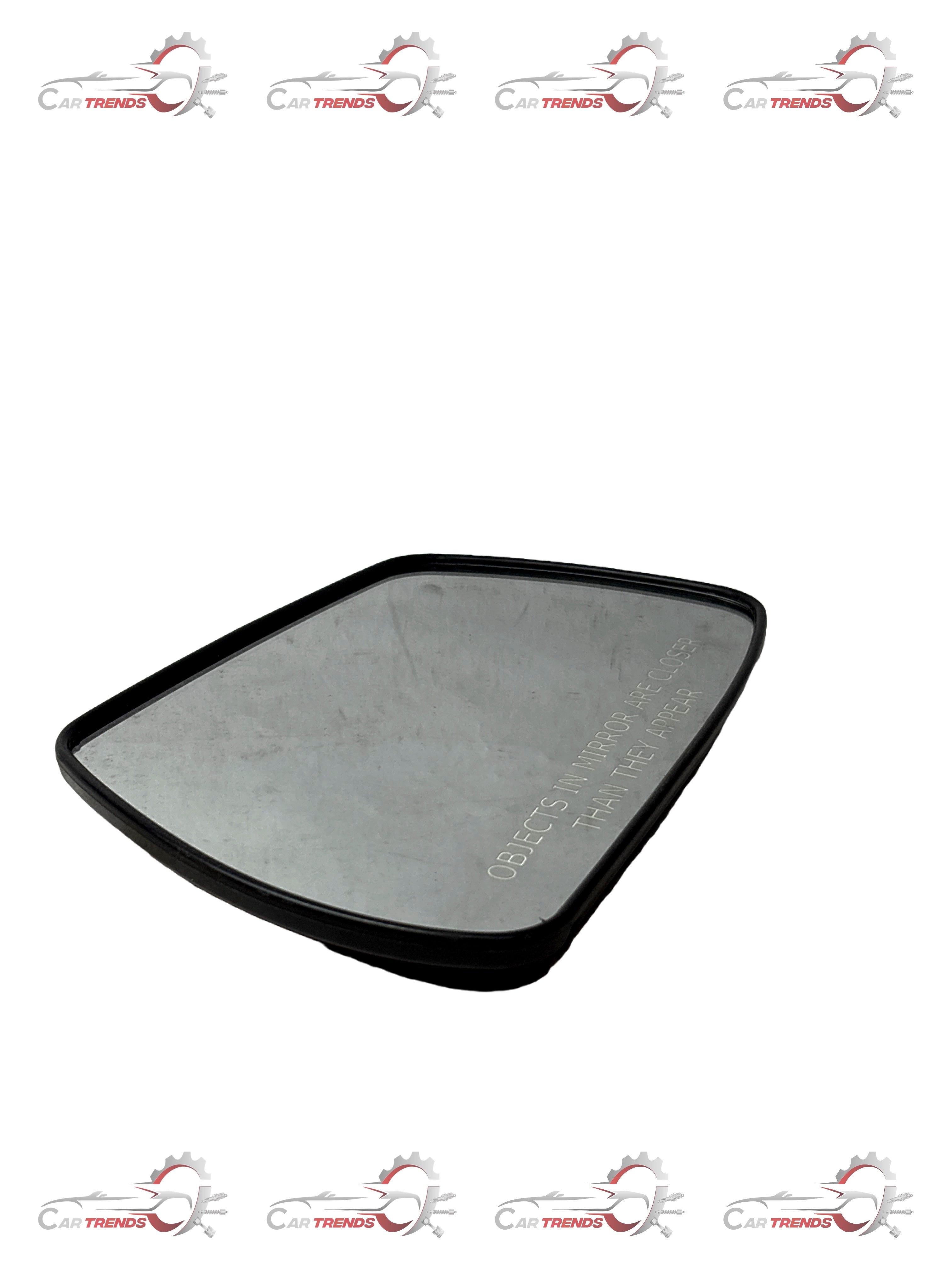 General Motors rear view mirror with reflective glass background plate, designed for vehicle safety and visibility.