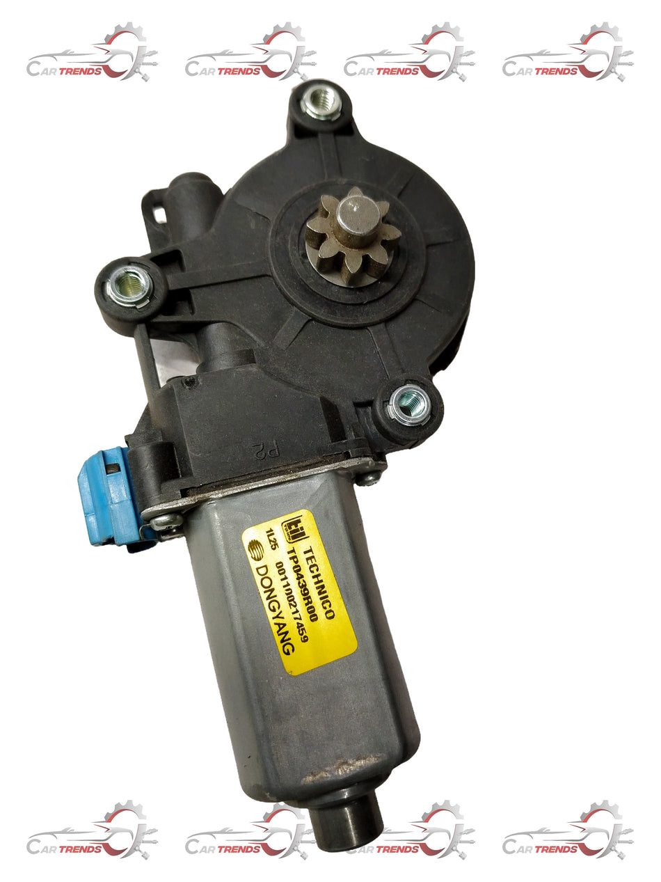 General Motors front right passenger side window motor for Aveo J982231L0, automotive replacement part with motor assembly.