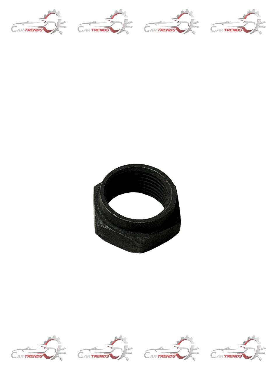 General Motors Nut 5th Gear J96866088, automotive engine part, with a metallic finish and distinct threaded design.