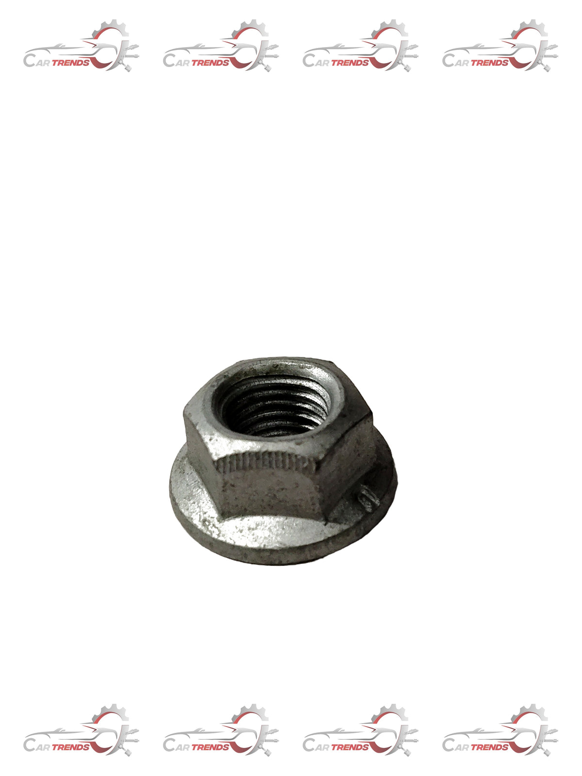 General Motors front lower control arm nut for Corsa S93267903, automotive suspension component, metal part in image.