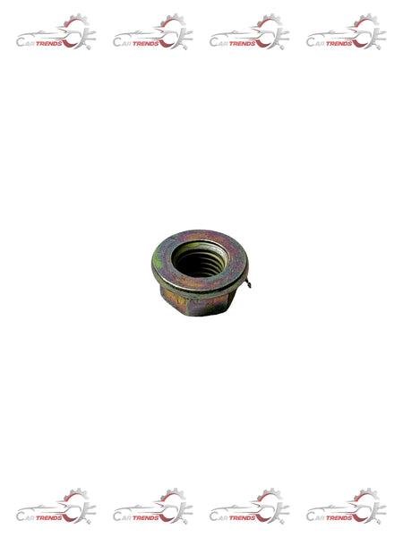 General Motors Nut No 1MT Tavera T97599277, a close-up of the auto part showing its metal threading and compact design.