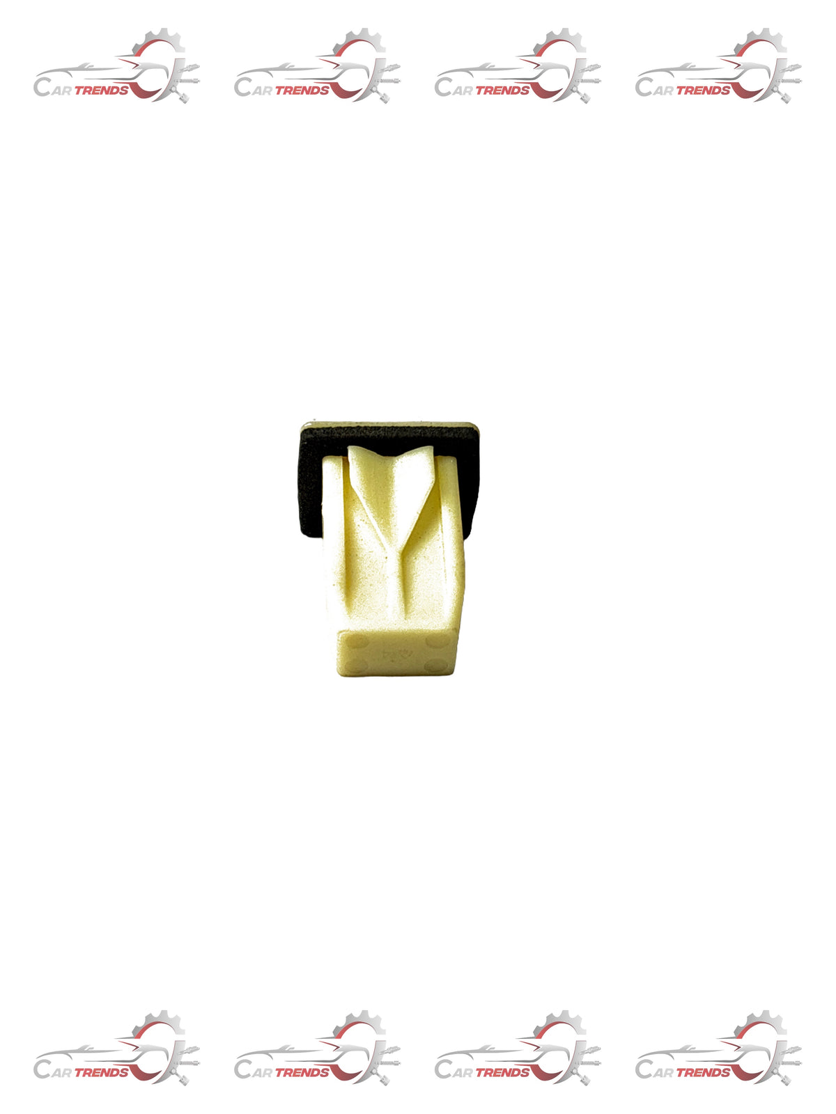 General Motors nut for Cruze J25704358 license plate, durable automotive part with a metallic finish.