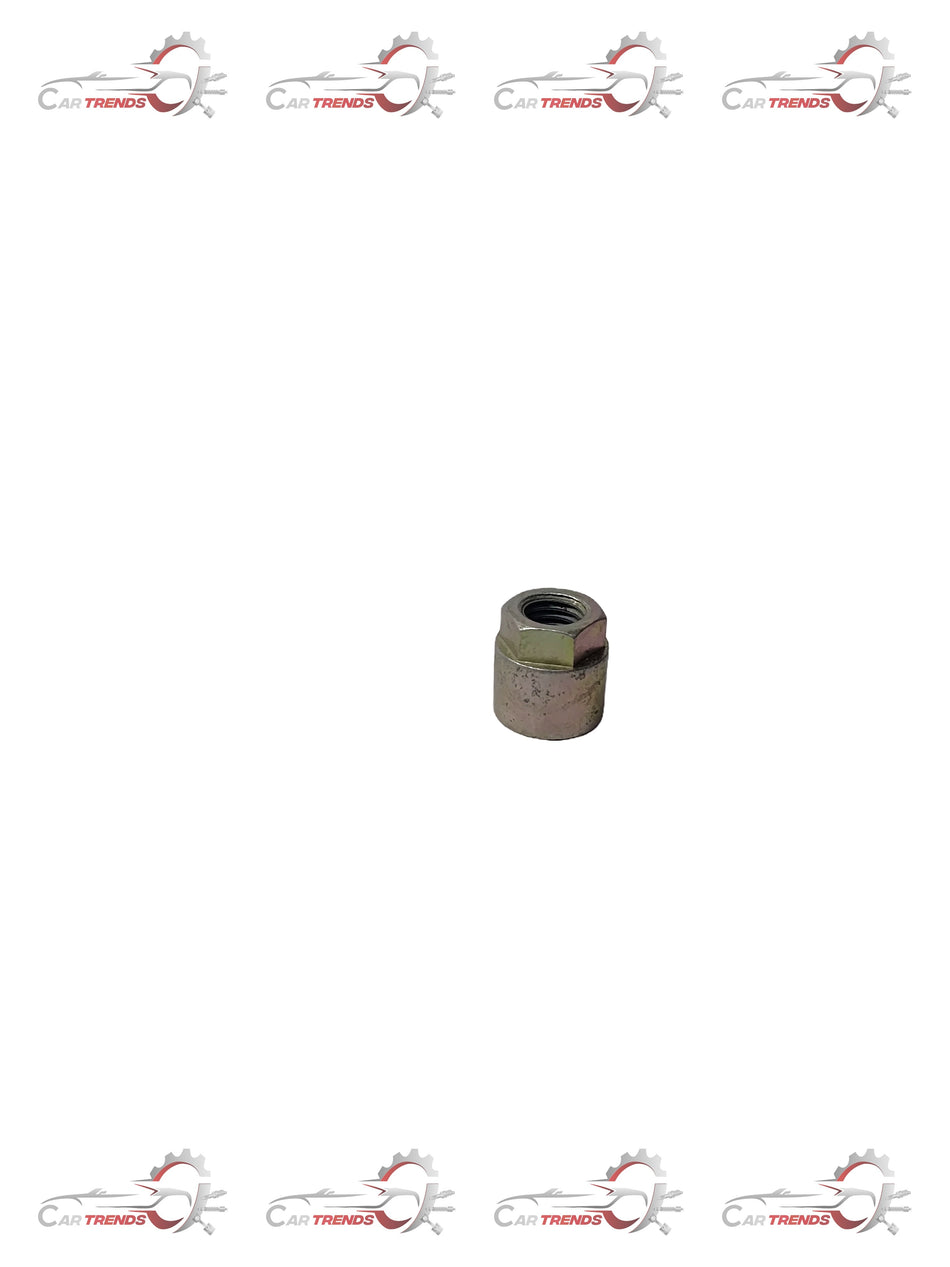 General Motors Tavera front idler nut, T28284151, for vehicle maintenance and replacement, shown in a close-up view.