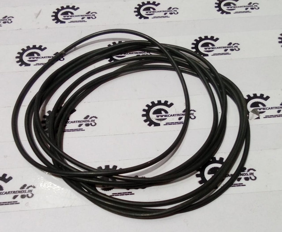 General Motors O-Ring for Aveo J96243158, close-up of black rubber seal with smooth surface and precise shape.