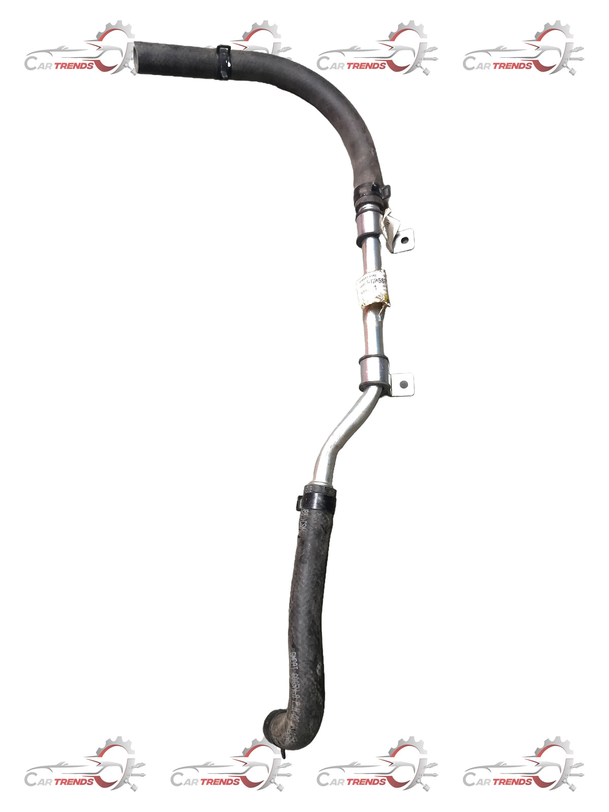 General Motors Optra petrol pipe A suction J96858727, automotive engine part with black plastic tubing and fittings.